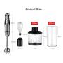 Hand Stick Blender Mixer Egg Whisk Mixer Slow Juicer Baby Meat Grinder Food Processor,Uk Plug