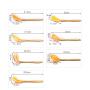 Kitchenware Utensils Set 7 Piece Premium Silicone Wooden handle Heat Resistant Non-Stick Cooking Professional Tools Orange