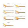 Kitchenware Utensils Set 7 Piece Premium Silicone Wooden handle Heat Resistant Non-Stick Cooking Professional Tools Orange