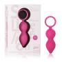 CalExotics Silhouette S1- Silicone Ben Wa Kegel Weights ? Hands Free Vibrating Pelvic Floor Exercise ? Waterproof Adult Sex Toys - Pink