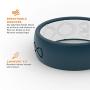 Groove Life - Silicone Ring for Men and Women Wedding or Engagement Rubber Band with Lifetime Coverage, Breathable Grooves, Comfort Fit, and Durability - Original Solid