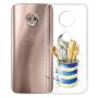 Moto G6 Case, Soft TPU Slim-Fit Flexible Ultra-Thin Clear Case, Full-Body Rugged Bumper Print Kitchenware Case for Moto G6, Transparent