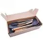 Hjyi Kitchen Cooking Wooden handle Silicone kitchenware non-stick pot high temperature cooking spoon shovel set kitchen tools (8-piece set)