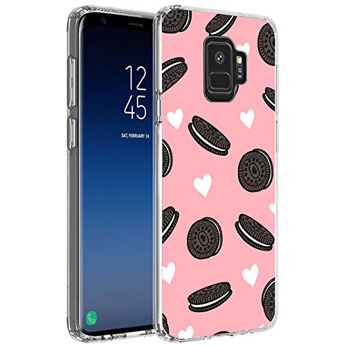 Samsung Galaxy S9 Case,Flexible Soft TPU Cover Shell,Slim Silicone Black Rubber Non-Slip Durable Design Protective Phone Case for Samsung Galaxy S9 -Biscuits