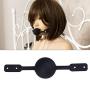 BESTOYARD Silicone Ball Gag Mouth Gag Erotic Toys Bondage Tools BDSM Slave Adult Toy for Couples Lovers (Black)