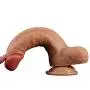 LEEPSEXY Realistic Dildos Double Layered Silicone Dildo Hyper Realistic Premium Penis Sex Toys with Suction Cup Insertable 5.9 inches/Width 1.6 inches
