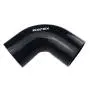 Ronteix 90 Degree Elbow Silicone Hose Coupler ID 3-1/2 Inch Turbo Radiator Intercooler Intake Pipe Hose (3.5(89MM), BLACK)