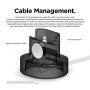 elago Duo Hub [Black] - Mini Charging Hub for iPhone 11 Pro Max/11 Pro/11/Xs Max/XR/XS and More, Apple Watch 5 4 3 2 1 and AirPods 2/1 (Cables not Included), Dual Charging Stand