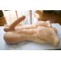 Muscular Male Model Doll Solid Silicone Man Torso Love Doll for Woman - Girlfriends Gift - Couples Surprise Toy - 13 lbs, Privacy Box (Flesh)