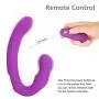 LSANNUY Relax Massage Wand Vibrating Silicone Strapless Strap-On for Women Couple Lesbian Silicone Pleasure Toy