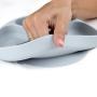 Bumkins Silicone Grip Dish, Suction Plate, Divided Plate, Baby Toddler Plate, BPA Free, Microwave Dishwasher Safe ? Red