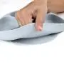 Bumkins Silicone Grip Dish, Suction Plate, Divided Plate, Baby Toddler Plate, BPA Free, Microwave Dishwasher Safe ? Red