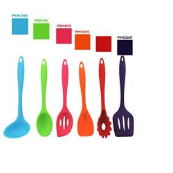 JunbosiKitchenware, Silicone Kitchenware, 6 Sets of Colored Kitchenware Set, Silicone Shovel Cooking Utensils