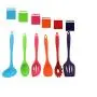 JunbosiKitchenware, Silicone Kitchenware, 6 Sets of Colored Kitchenware Set, Silicone Shovel Cooking Utensils