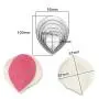 AK ART KITCHENWARE Fondant Rose Veining Molds and Stainless Steel Fondant Cutter Set for Decorating Wedding Cakes Silicone Veiner Sugarpaste Making Tool A361-1&VM057