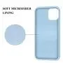 Soke iPhone 11 Case, iPhone 6.1 Inch Case 2019, Shockproof Soft Silicone Case Cover with Premium Microfiber Lining [Full-Body Protection + Precise Cutouts] for iPhone 11 6.1"，Light Blue
