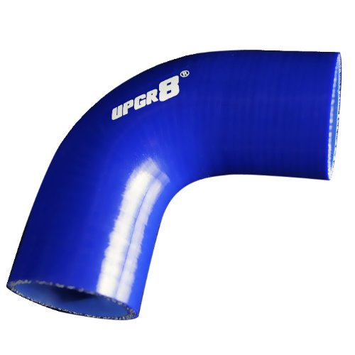 Upgr8 Universal 4-Ply High Performance 90 Degree Elbow Coupler Silicone Hose (2.0"(51MM), Blue)