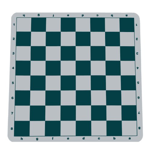 WE Games Original 100% Silicone Tournament Chess Mat - 20 in. Board, Green