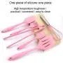 6 Piece Kitchen Utensil Set, Cookware Silicone Kitchen Utensil Set Heat Resistant Kitchen Cookware Nonstick Kitchen Baking Tool, Kitchenware