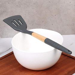 Kitchenware, Beech Handle Silicone Kitchenware Non-Stick Kitchen Cookware (Drain Shovel)