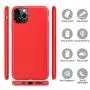 TiMOVO Compatible with iPhone 11 Pro Case, Liquid Silicone Gel Shockproof Soft Microfiber Lining Slim Cover for Apple iPhone 11Pro 5.8 inch 2019 - Red