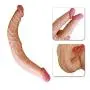 SUPVOX Silicone Double Headed Ended Dildo Dong G Spot Dildo Toy for Women (Pattern A)