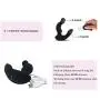 Nero Anus Massager Vibrator Male Silicone Stimulate Prostate Wireless and Rechargeable Multi-speed Adult Toy for Men (Black)