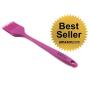 Sililids Basting Brush. Purple. Ergonomic, Steel Framed, Single Piece Construction. 100% Food Grade FDA Approved Silicone. Great Gift for The BBQ Enthusiast or Chef in Your Family.