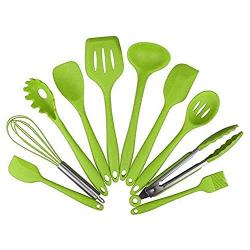 LDGR Pancake Spatula Silicone 10 Pcs Kitchenware Heat Resistant Kitchen Cooking Utensils Non-Stick Baking Tool Cooking Tool Sets