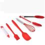 Hjyi Kitchen Cooking Silicone baking Set Silicone kitchenware non-stick pot high temperature silicone scraper cake tool (5-piece set)