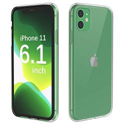 Temdan iPhone 11 Case, HD Clear Ultra Slim Fit Soft TPU Protective Clear Case Shock-Absorption Anti-Scratch Compatible Cover Cases for iPhone 11 6.1 inch 2019-Clear