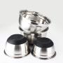 Stainless Steel Mixing Bowl with Ergonomic Non-Slip Silicone Base Professional Kitchenware (20cm)