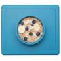 ezpz Happy Bowl - One-Piece Silicone placemat + Bowl (Blue)
