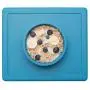 ezpz Happy Bowl - One-Piece Silicone placemat + Bowl (Blue)