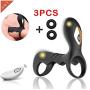 Reliable Quality Remote Control Penisring Ring for Men and Women Shake Rooster,Silicone Happy Toys Shock 9 Speeds USB Charged