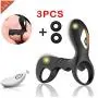 Reliable Quality Remote Control Penisring Ring for Men and Women Shake Rooster,Silicone Happy Toys Shock 9 Speeds USB Charged