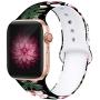 Kaome Floral Bands Compatible with Apple Watch 38mm 40mm 42mm 44mm, Soft Silicone Fadeless Pattern Printed Replacement Strap Bands for Women, Compatible with iWatch Series 5/4/3/2/1, S/M M/L