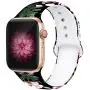 Kaome Floral Bands Compatible with Apple Watch 38mm 40mm 42mm 44mm, Soft Silicone Fadeless Pattern Printed Replacement Strap Bands for Women, Compatible with iWatch Series 5/4/3/2/1, S/M M/L