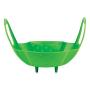 OXO Silicone Pressure Cooker Set 3 Piece Egg Steamer Basket Cooking Rack, Red Yellow Green