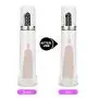 Electric Auto Penis Vacuum Pump Enlargers For Men Erotic Sex Toys For Male Penis Extender To Help Erection And Sex Time Extension Enhancer Prolong Penis Sex Male Pump (Color:White )