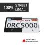 Rightcar Solutions Flawless Silicone License Plate Frame - Rust-Proof. Rattle-Proof. Weather-Proof. - White