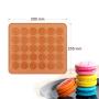 AK ART KITCHENWARE Silicone Macaron Baking Mat Mold Dessert Tools Pastry Baking Tools for Bakery No-stick 30-cavity
