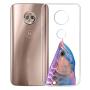 Moto G6 Case, Soft TPU Slim-Fit Flexible Ultra-Thin Clear Case, Full-Body Rugged Bumper Print Arowana Case for Moto G6, Transparent