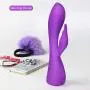 Vibrating Rabbit Vibrator G-spot Vagina Clitoris Stimulator Massager, IMO Rechargeable Lightweight Silicone Dildo Vibe with 7 Vibration Modes Adult Sex Toys for Men Women Couples
