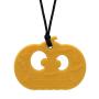 Chew Necklace for Boys and Girls - Silicone Halloween Pumpkin Chewable Pendant for Teething, Autism, Biting, ADHD, SPD, Sensory Oral Motor Aids for Kids, Chewy Toy Jewelry for Adults