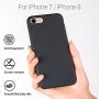 Miracase iPhone 8 Silicone Case, iPhone 7 Silicone Case Liquid Silicone Gel Rubber Case Full Body Protection Shockproof Cover Case Drop Protection for Apple iPhone 7/ iPhone 8(4.7") (Black)