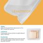 Reusable Sandwich Bags Clear Leakproof Reusable Storage Bags for Food 5 Pack Ziplock PEVA Food Grade Bags Freezer Safe For Snack Lunch Home Organization Travel Thick Reusable Bag 7.75 X 8.5