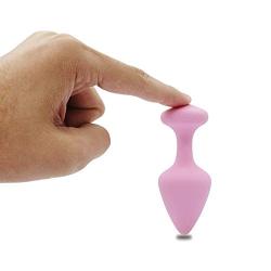 JOYGRACE 3 Pcs Naughty Butt Plug Kits Anal Toys for Beginners Health Material - Not a Silicone Vibrating Dil- dò