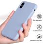 Miracase Liquid Silicone Case Compatible with iPhone Xs Max 6.5 inch (2018), Gel Rubber Full Body Protection Shockproof Cover Case Drop Protection Case (Clove Purple)