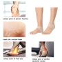 Madholly 5 Pairs Gel Heel Sleeves, Breathable Silicone Heel Socks Protectors to Repair Dry Cracked Heel and Reduce Pains of Plantar Fasciitis, Achilles Tendonitis Tendon, Heel Spurs, Sore Heel